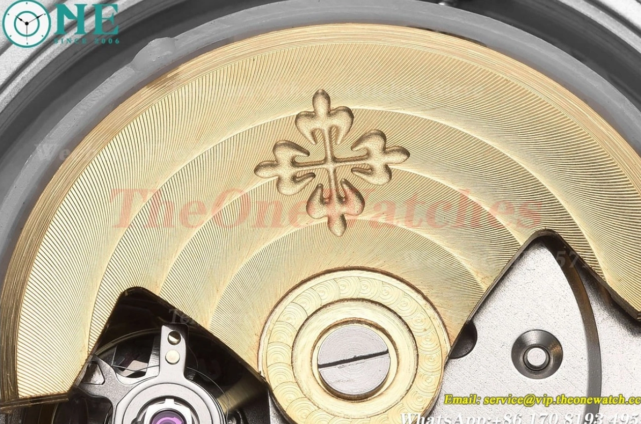 Diamond Textured White MY8215 LE SS GDF Nautilus 40mm Dial 1228